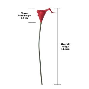 PU Mini Calla Lily fait à la main <span class=keywords><strong>fleur</strong></span> artificielle pour la décoration de la maison ou l'obtention du diplôme Thanksgiving fausse <span class=keywords><strong>fleur</strong></span> en gros - Product Image 3