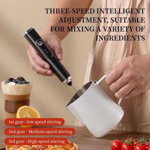 Latest Electric Milk Frother with USB and Storage Box Milk Foam <b>Maker</b> <b>Portable</b> Handheld Whisk - Product Image 5