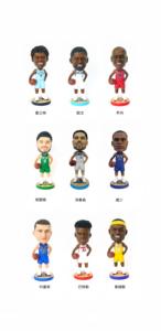 Figurines de poupée de sport Bobblehead en PVC personnalisées, figurines d'action en résine, artisanat, joueur de basket-ball, vente en gros - Product Image 3
