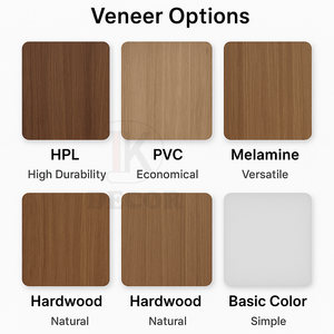 Gỗ và melamine nội thất cửa Melamine bền và thân thiện với môi <span class=keywords><strong>MDF</strong></span> sàn cửa - Product Image 6