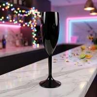 Verre à champagne en plastique coloré réutilisable avec logo personnalisable, pour mariage, fête, 170 ml, gobelet à vin, flûte à champagne