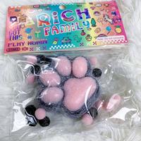 Jouet moelleux en forme de patte de chat en guimauve pour la décoration de chambre kawaii