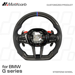 Volante de Fibra de Carbono Personalizado para BMW LCI Upgrade M240i M340i M440i X3M X4M X5M X6M X7 G30 G31 G20 G21 G22 G26 G32 M2 M3 M4 - Product Image 2