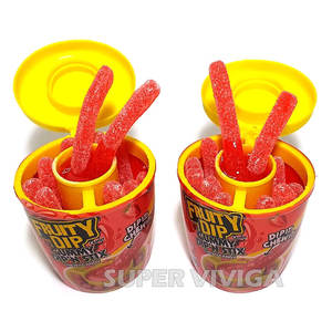 Bonbons les plus populaires, bonbons gélifiés acidulés à tremper, bâtonnets de bonbons gélifiés acidulés à tremper, gelée à tremper sucrée et acidulée, bonbons de confiserie - Product Image 3