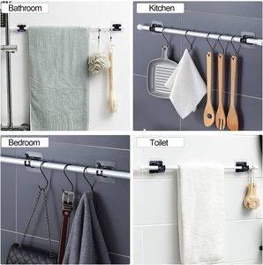 Accessori <span class=keywords><strong>per</strong></span> <span class=keywords><strong>tende</strong></span> in plastica ABS senza <span class=keywords><strong>asta</strong></span> <span class=keywords><strong>per</strong></span> tenda staffe <span class=keywords><strong>per</strong></span> traversa a parete frontale porta <span class=keywords><strong>asta</strong></span> <span class=keywords><strong>per</strong></span> tenda autoadesiva - Product Image 3