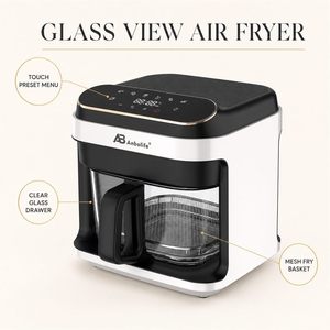 <span class=keywords><strong>Friteuse</strong></span> à air AnboLife avec fenêtre visible à 360 degrés, pot de qualité alimentaire CETL pour la cuisine - Product Image 4