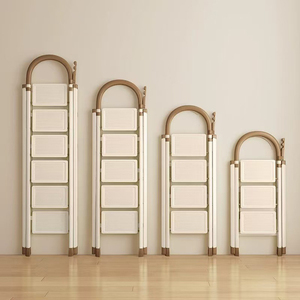 <span class=keywords><strong>Escalera</strong></span> <span class=keywords><strong>Plegable</strong></span> de Acero EN131 con Peldaños Anchos de 3, 4, <span class=keywords><strong>5</strong></span> y 6 Peldaños para Personas Mayores y Uso Doméstico Seguro - Product Image 4