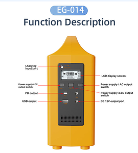Station portable 240Wh 200W avec sortie AC/DC à onde sinusoïdale modifiée MPPT, <span class=keywords><strong>batterie</strong></span> <span class=keywords><strong>externe</strong></span> pour camping, voyage, voiture (panneau <span class=keywords><strong>solaire</strong></span>) - Product Image 5