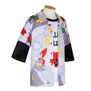 Camiseta del Club Hellfire de Stranger Things, disfraz de cosplay y conjunto de chaqueta hawaiana con botones - Product Image 3