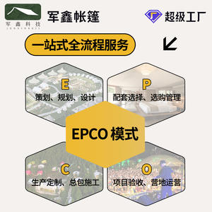 Tente dôme Junxin 7m de diamètre, double couche, grand espace, quatre saisons, imperméable, sur mesure pour le camping, les séjours à la maison et le tourisme - Product Image 3