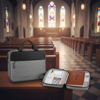 Sac fourre-tout d'église imperméable personnalisé avec logo, grande housse de protection pour Bible, étui de transport portable pour Bible, sacs à Bible pour femmes