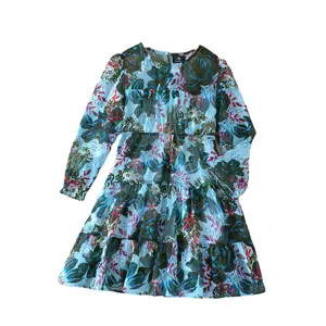 Top-selling Gavin Yang Girls Dress Girls Polyester Children Summer Dress Short-sleeved Casual Dress
