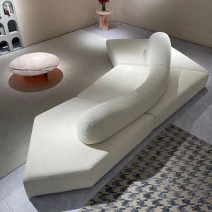Sofás Modernos y Cómodos de Estilo Minimalista para Sala de Estar, Muebles Modulares de Lujo con Tapicería de Tela - Product Image 4