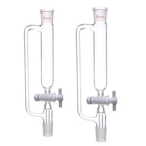 Entonnoir en verre à pression constante à embouchure standard en PTFE, entonnoir cylindrique à gouttelettes 10/50/250/500/1000 ml - Product Image 3