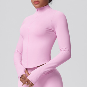 Ropa Clásica de Pilates para Mujer, Top Deportivo de Manga Larga con Cierre, Sudadera, Chaquetas de Yoga para Gimnasio - Product Image 3