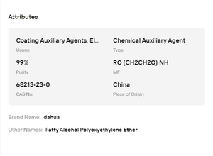 Suministro de Fábrica: AEO-3/7/9, Éter Polioxietileno de Alcohol Graso, Surfactante para Agente de Limpieza, Materia Prima - Product Image 6