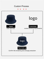 Hb0001 Topi Bucket Berkualitas Tinggi Motif Cetak Penuh Warna Kuning Gorras Sombrero De Pescador Dengan Logo Kustom