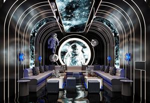 بيع بالجملة شرائط حفلات جدارية للحفلات أثاث النادي طاولة غرفة KTV أريكة ملهى ليلي ديكور النرجيلة - Product Image 2