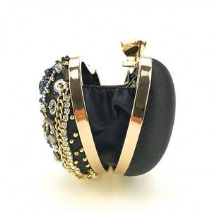 Borsa da sera da donna con grande <span class=keywords><strong>spazio</strong></span> e capienza all'ingrosso stile semplice borsa da sposa tempestata di diamanti - Product Image 5