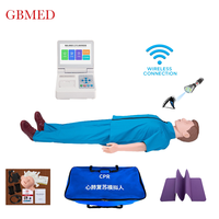 Maniquí de Entrenamiento Inteligente de Cuerpo Completo, Monitor Táctil de 8 Pulgadas, Conexión Inalámbrica, Respuesta Pupilar y Salida de Datos de Entrenamiento