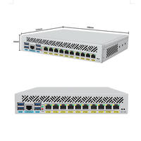 OEM Mini 1U Rack Mount Mini PC Soft Router Intel i7 Generasi ke-10 pfSense Ubuntu CentOS Mikrotik X86 OpenWrt Firewall VPN VPNexpress