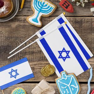 Wholesale Promotion Customization 12X18 Inch Double-sided Outdoor and <strong>Flag</strong> Pole Israeli Car Window <strong>Flag</strong> - Product Image 6