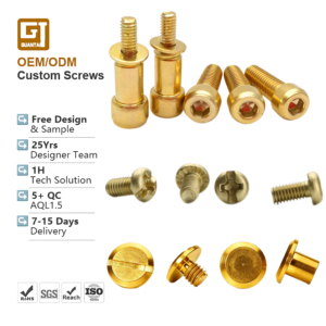 Tornillos de máquina de latón con cabeza hexagonal, Allen, métricos M3 M5 M8, Chicago, macho y hembra, ranurados, serrados, con hombro, redondos, tipo Pan - Product Image 1