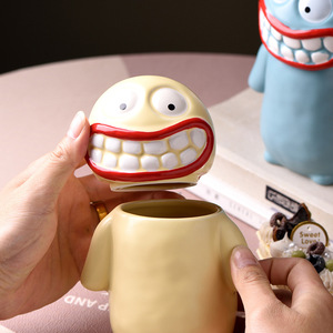 Creative Big-mouthed Mud <strong>Monster</strong> Mug Household Large-capacity Funny Ceramic Cup New - Product Image 6