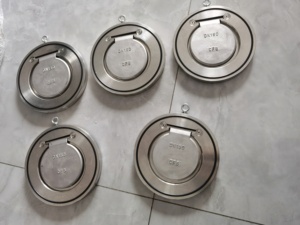 Vanne de retenue à <span class=keywords><strong>disque</strong></span> unique en acier inoxydable SS304 316 ultra-mince, plaque circulaire scellée, 3 pouces DN80, installation horizontale - Product Image 3