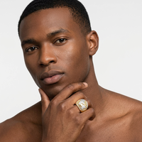 Bague de championnat en argent 925 avec carte du monde, personnalisée, entièrement sertie de moissanite, style hip-hop pour homme, avec globe bombé, bague de rappeur entièrement pavée