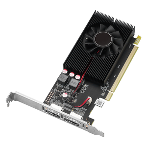 การ์ดจอแสดงผลสำหรับเดสก์ท็อปแบบ Low Profile 2GB DDR3 PCIe X16 DirectX 11 รองรับการ์ดจอหลายตัว สำหรับการส่งออกวิดีโอ GS ประหยัดพลังงาน - Product Image 1