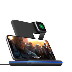 2020 nueva venta caliente 3 en 1 cargador inalámbrico soporte 15W de carga rápida para iPhone iWatch Airpods - Product Image 4