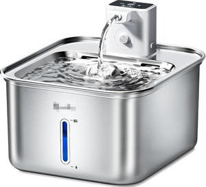 Fontaine à eau automatique pour animaux de compagnie DowryPaws FurSink, fonctionnant sur piles, portable, en plastique transparent, distributeur d'eau pour chat, utilisation en intérieur - Product Image 4