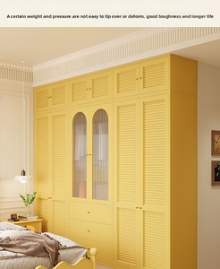 Armadio in Metallo Ecologico Senza Formaldeide, Guardaroba Durevole in Acciaio per Camera da Letto, Combinazione Modulare di Armadietti per Vestiti - Product Image 1