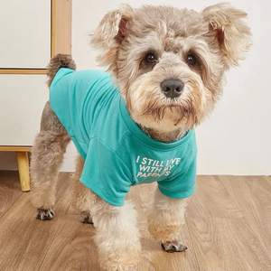 Bonito <span class=keywords><strong>Pet</strong></span> Roupas Confortável Knit Dog T-Shirts Moda Solid Print <span class=keywords><strong>Pet</strong></span> Shirts para Todas as Estações XS para Tamanhos XXL-para Gatos - Product Image 1