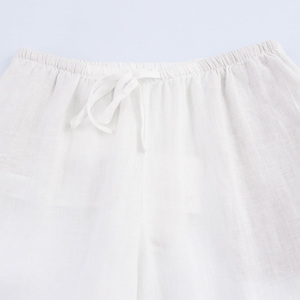 <span class=keywords><strong>Pantaloni</strong></span> e <span class=keywords><strong>Pantaloni</strong></span> <span class=keywords><strong>Larghi</strong></span> in <span class=keywords><strong>Lino</strong></span> per <span class=keywords><strong>Donna</strong></span> con Coulisse in Vita, Design Vintage, Casual e Comodi, Disponibili in 3 Colori - Product Image 3