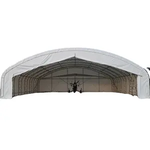 CA 스틸 금속 구조 패브릭 텐트 그늘 구조 판매, 항공기 격납고 천막