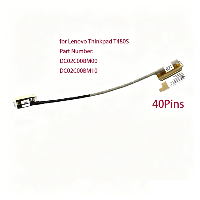 01YN997 LCD Screen Cable for Lenovo ThinkPad T480S 20L7 ET481 Laptop EDP WQHD Cables Connector DC02C00BM00 DC02C00BM10 01YN996