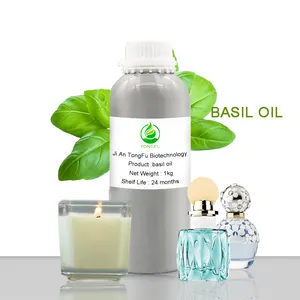 Organic Pure Basil Oil Ocimum Basilium Essential Oil manufacturer at bulk quantity Pure Basil Oil