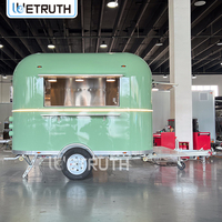 Remorque alimentaire Wetruth entièrement équipée pour bar mobile, restauration, crème glacée, camion de cuisine commercial en acier inoxydable à vendre