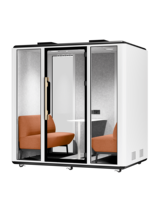 Vente en gros de grandes cabines acoustiques modulaires insonorisées pour plusieurs personnes intérieur extérieur cabines de réunion nacelles de bureau acoustiques