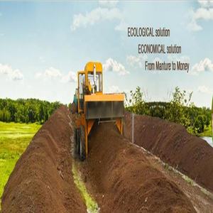 Su misura 2-5m di larghezza del letame di pollo rifiuti organici Compost fertilizzante Windrow compostaggio Turner macchina - Product Image 2