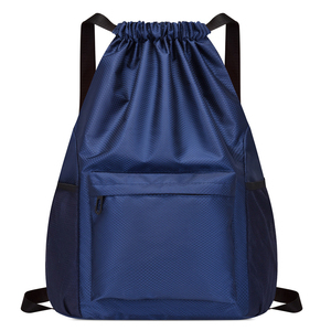 Sac à dos de sport pliable et imperméable avec fermeture éclair, poches à cordon, doublure en polyester, grande capacité - Product Image 2