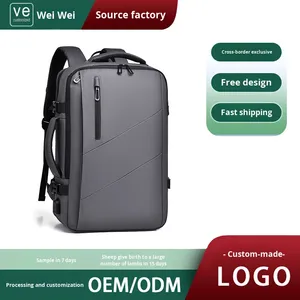 Công suất lớn đa chức năng kinh doanh máy tính xách tay Ba Lô Oxford Cổng USB mở rộng xe đẩy tương thích hình học không khí không thấm nước - Product Image 3