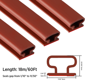 Bande adhésive <span class=keywords><strong>3M</strong></span> auto-adhésive en forme <span class=keywords><strong>de</strong></span> I bande d'étanchéité antivol en silicone pour <span class=keywords><strong>porte</strong></span> bande anti-collision - Product Image 6