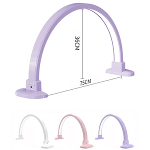 Venta al por mayor 48W maquillaje tatuaje LED <span class=keywords><strong>media</strong></span> <span class=keywords><strong>luna</strong></span> Luz de pestañas <span class=keywords><strong>media</strong></span> <span class=keywords><strong>luna</strong></span> Luz de mesa para salón de belleza - Product Image 3