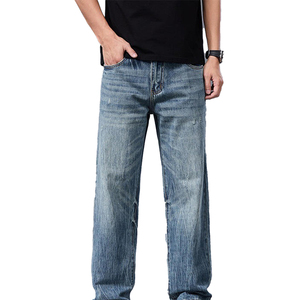 Nuevos Mejores Jeans de Mezclilla de Verano para Hombre, Estilo Urbano, Holgados, de Pierna Ancha, Casuales - Product Image 1