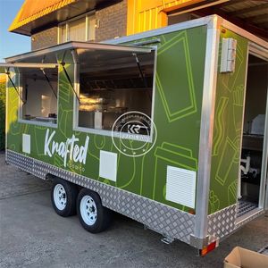 2025 USA Mobile Food Truck Stainless Steel Street Food Cart With Deep Fryer for Restaurant Use for <b>Hot</b> <b>Dogs</b> Ice Cream Coffee - Product Image 3