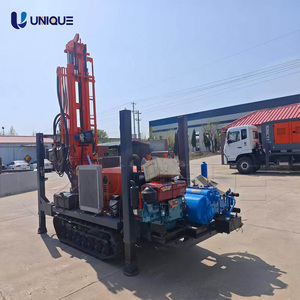 <b>Small</b> Water Well <b>Drilling</b> Machine UNIQUE Automatic Crawler Type Water Well <b>Drilling</b> Rig 260m 300m Depth Diesel Engine - Product Image 6
