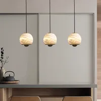 Usine directe espagnol marbre lustre chambre lit moderne Simple lumière luxe Design créatif bar Restaurant éclairage